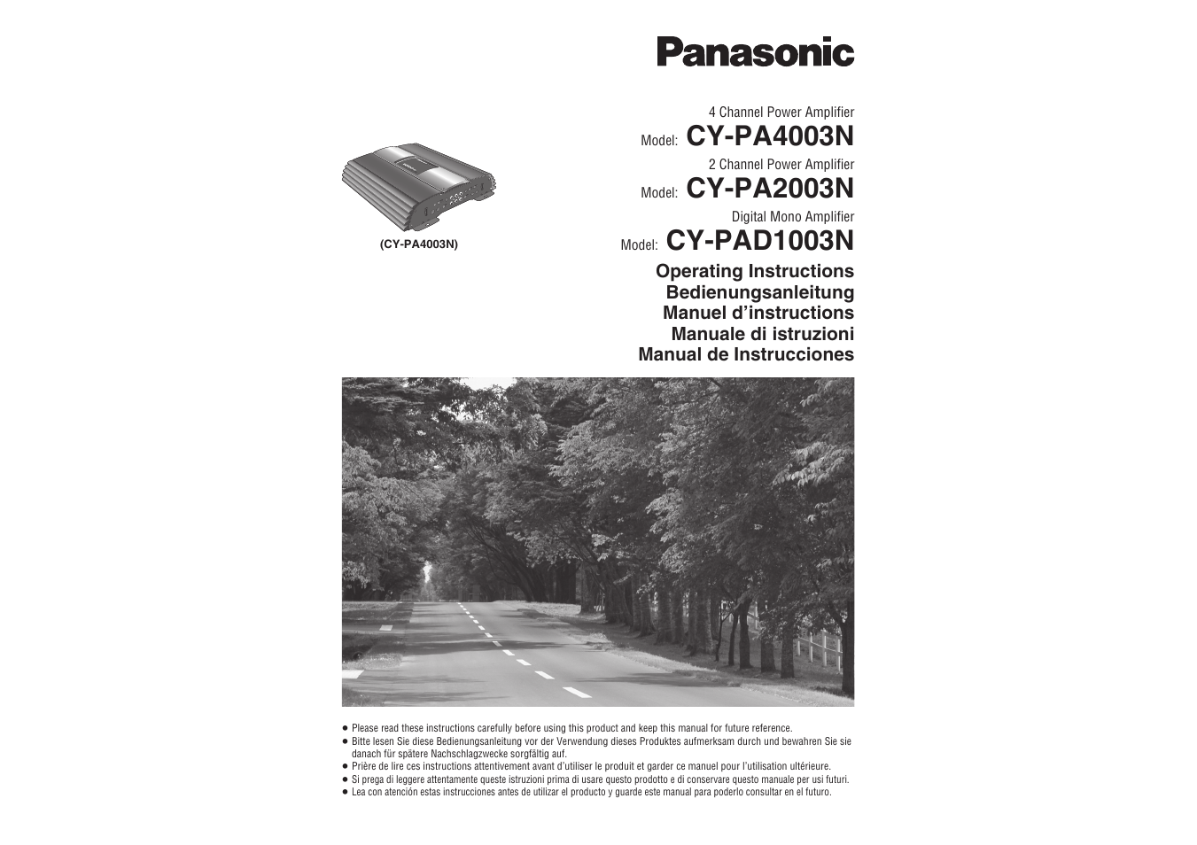 Panasonic CYPA2003N User Manual | 82 pages