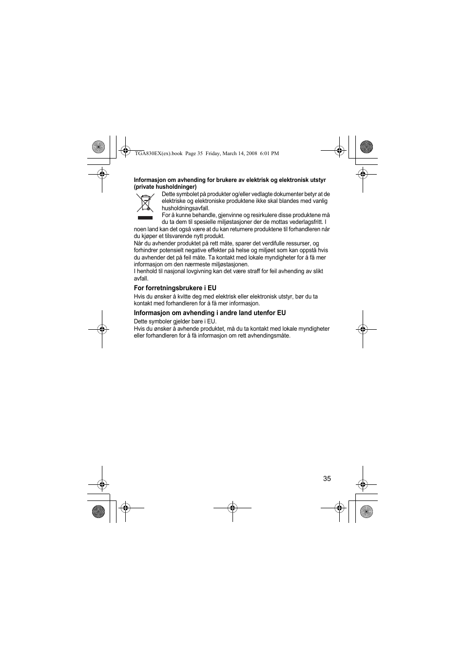 Panasonic KXTGA830EX User Manual | Page 35 / 80
