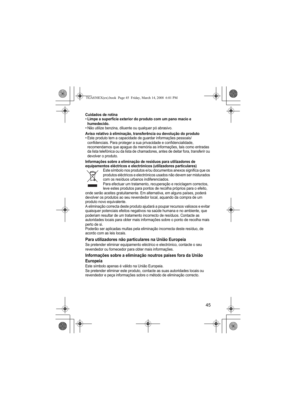 Panasonic KXTGA830EX User Manual | Page 45 / 80