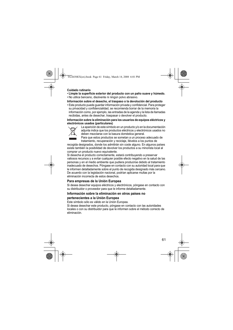 Panasonic KXTGA830EX User Manual | Page 61 / 80
