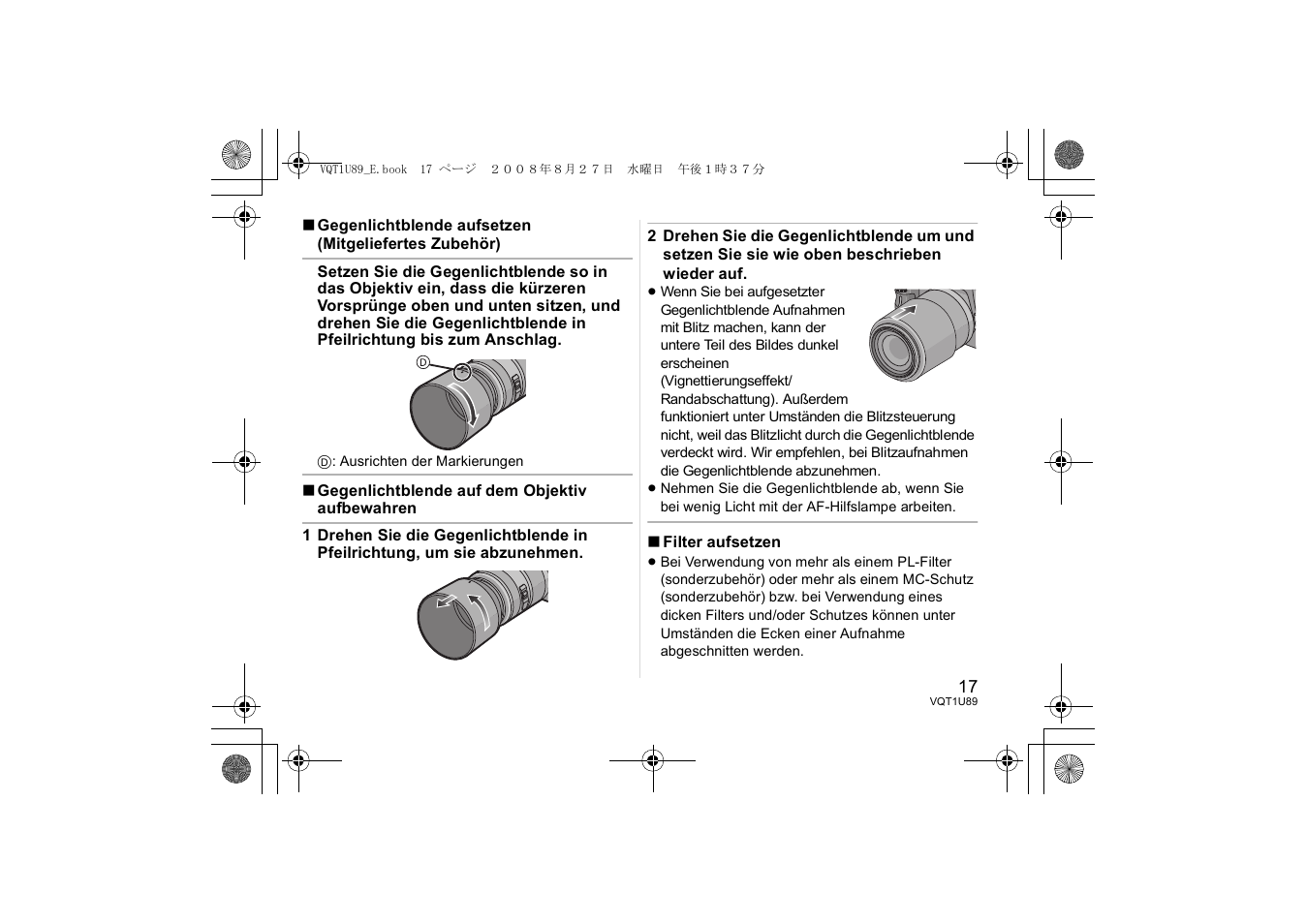 Panasonic HFS045200E User Manual | Page 17 / 72