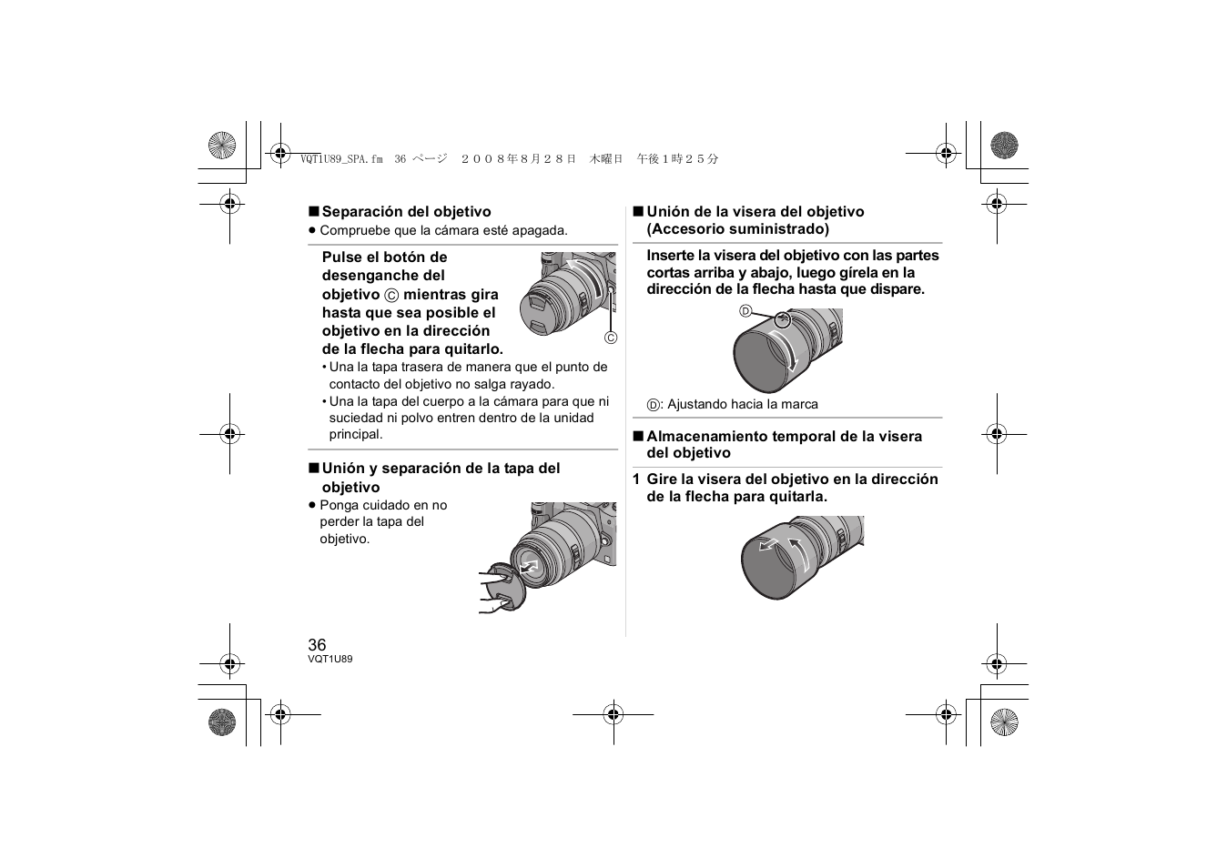 Panasonic HFS045200E User Manual | Page 36 / 72