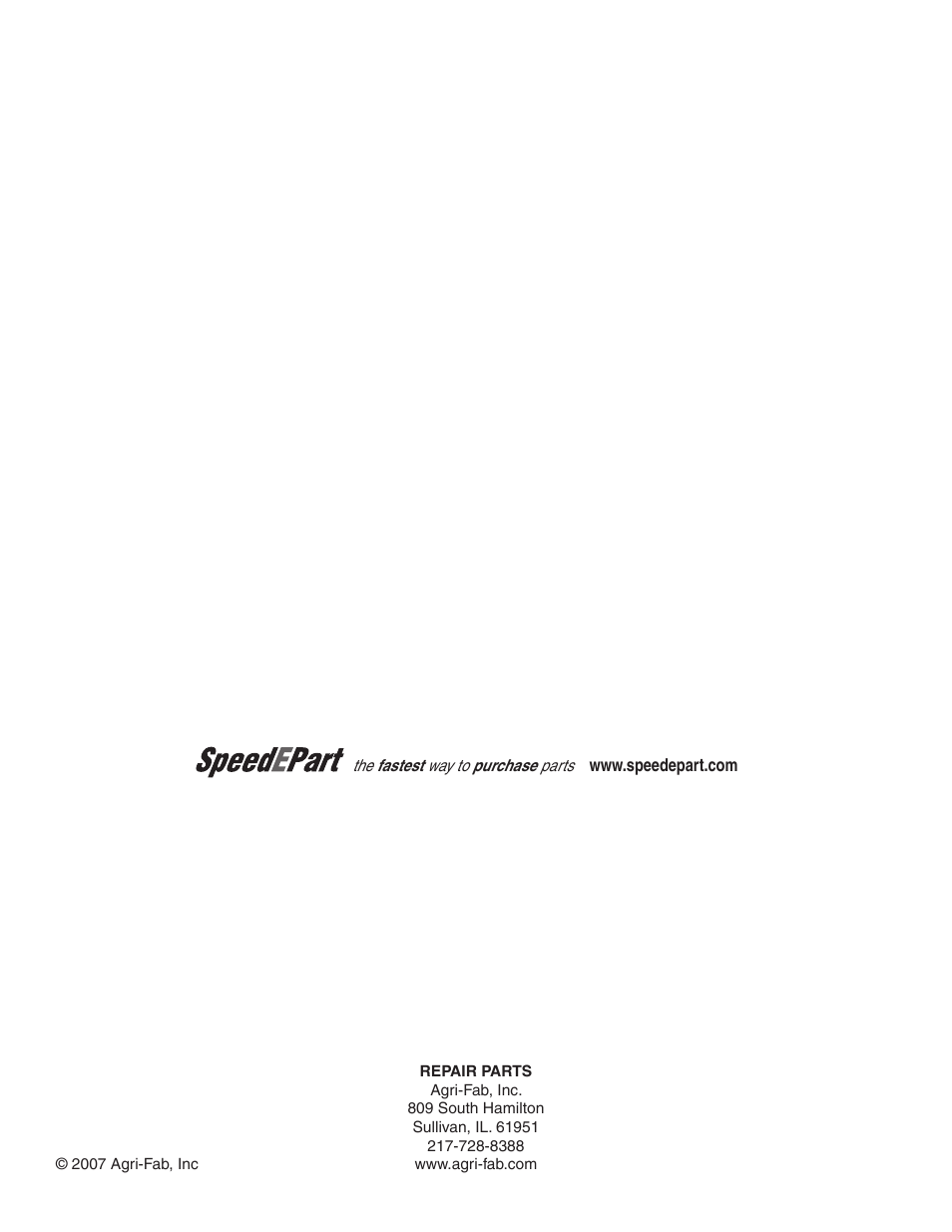 Agri-Fab 45-02153-131 User Manual | Page 8 / 8