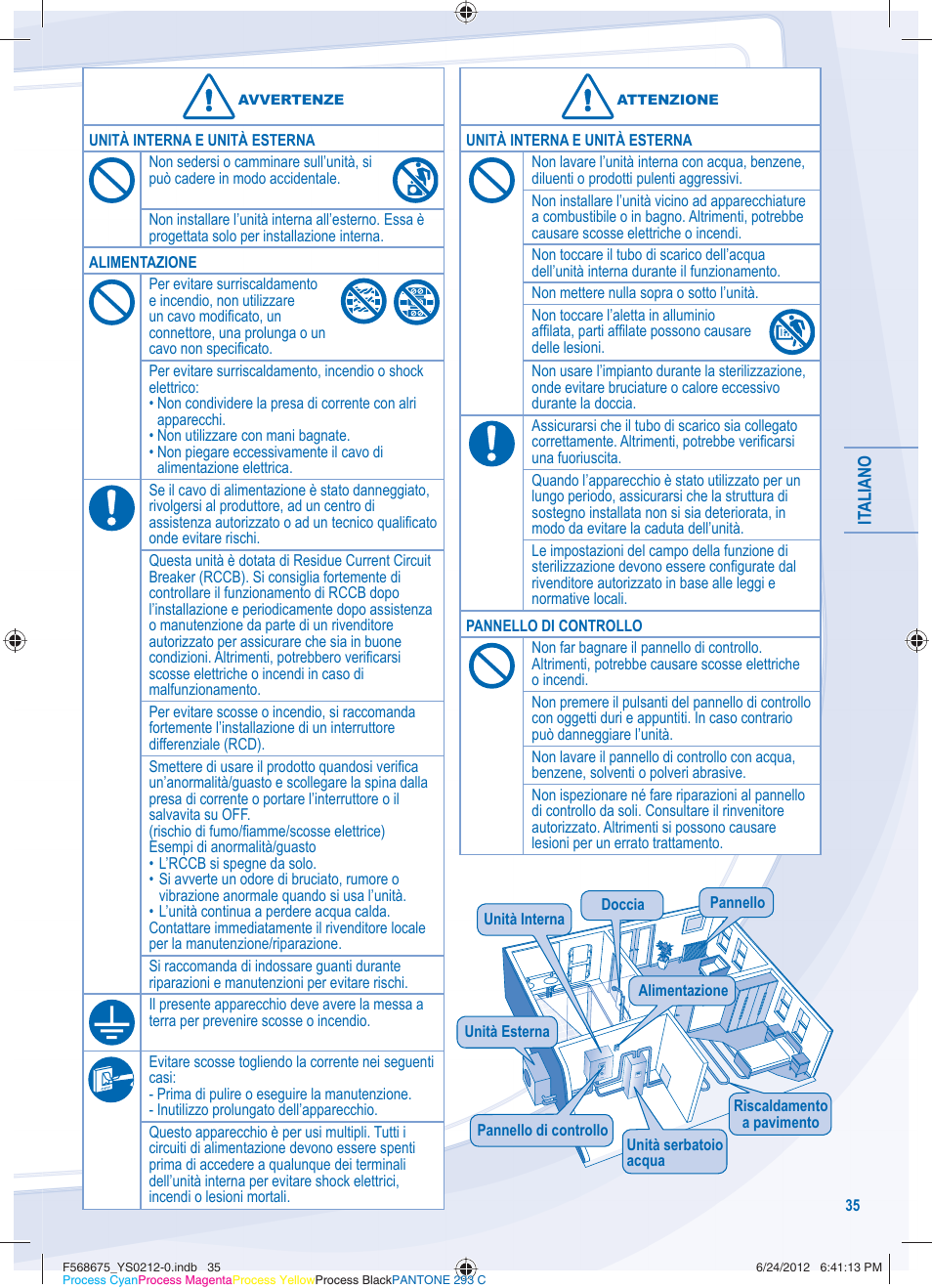 Panasonic WHUH12DE8 User Manual | Page 35 / 76