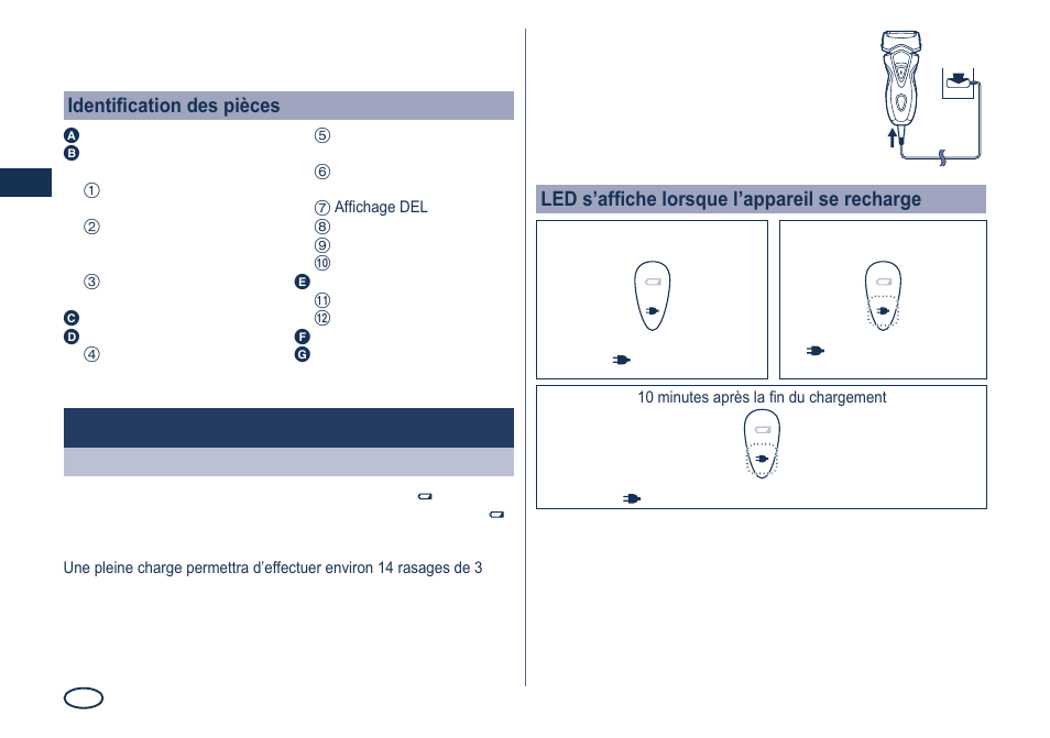 Chargement | Panasonic ES7101 User Manual | Page 16 / 102