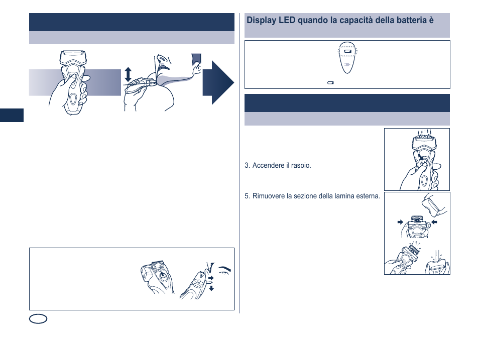 Pulizia | Panasonic ES7101 User Manual | Page 22 / 102