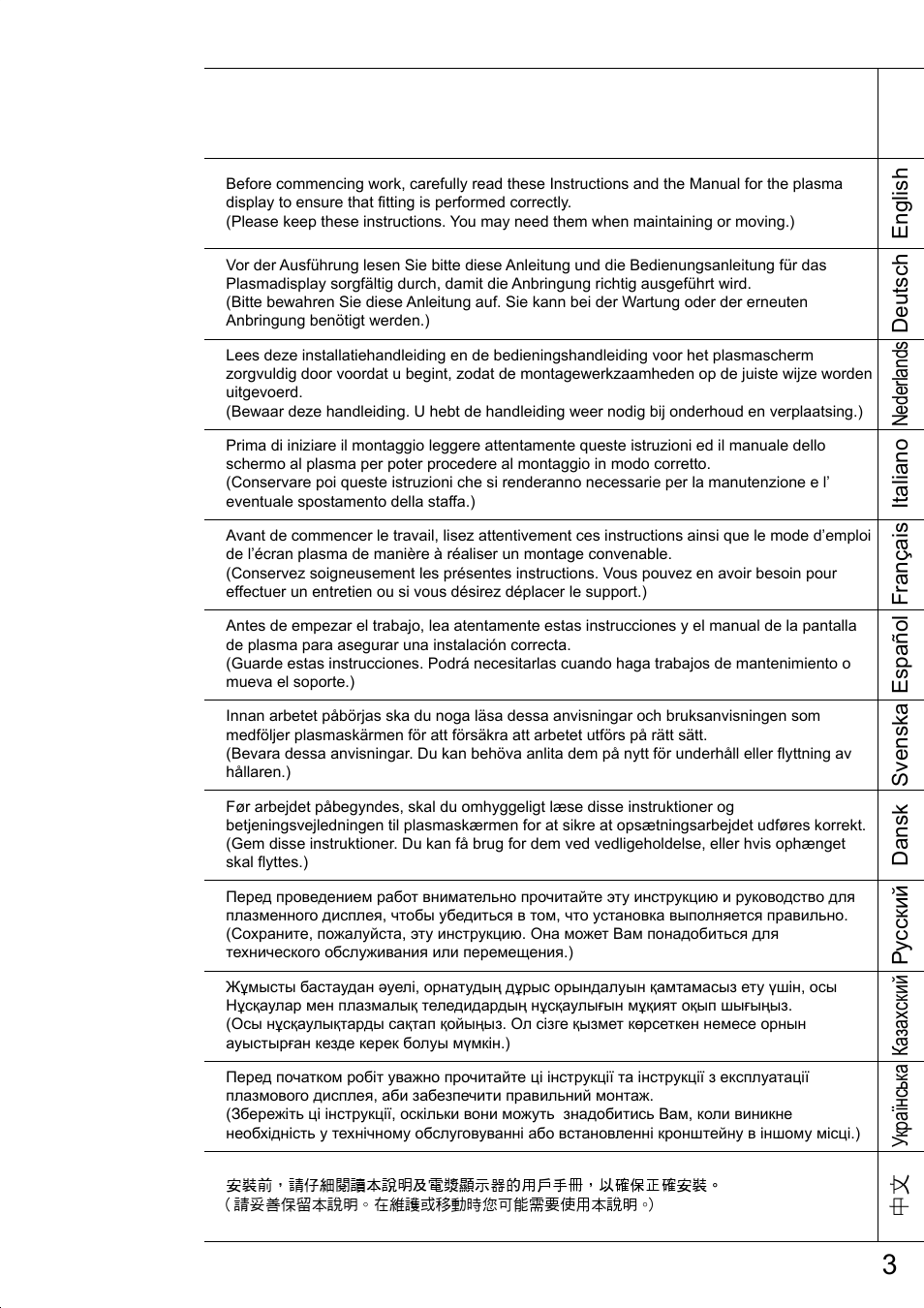 Panasonic TYST20K User Manual | Page 3 / 60