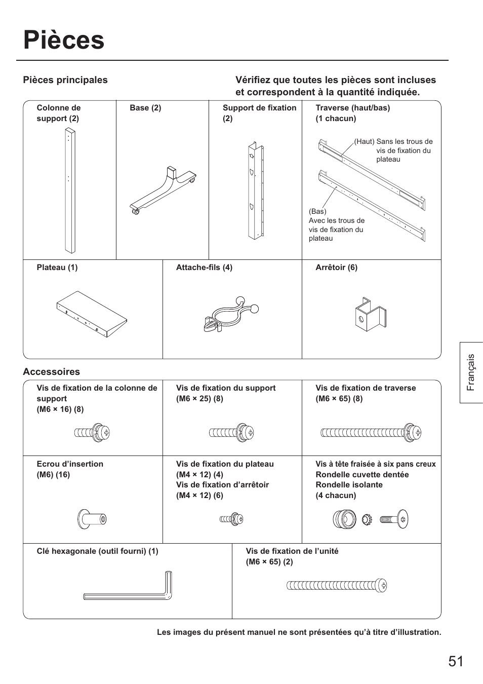 Pièces | Panasonic TYST65PF1 User Manual | Page 51 / 96