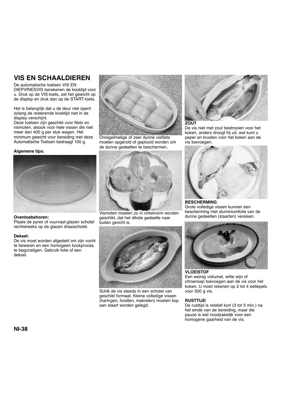 Vis en schaaldieren, Ni-38 | Panasonic NNA734MBEPG User Manual | Page 129 / 276