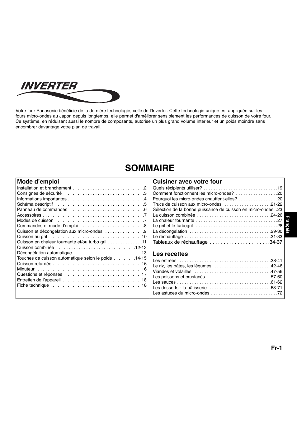 Sommaire | Panasonic NNA734MBEPG User Manual | Page 144 / 276