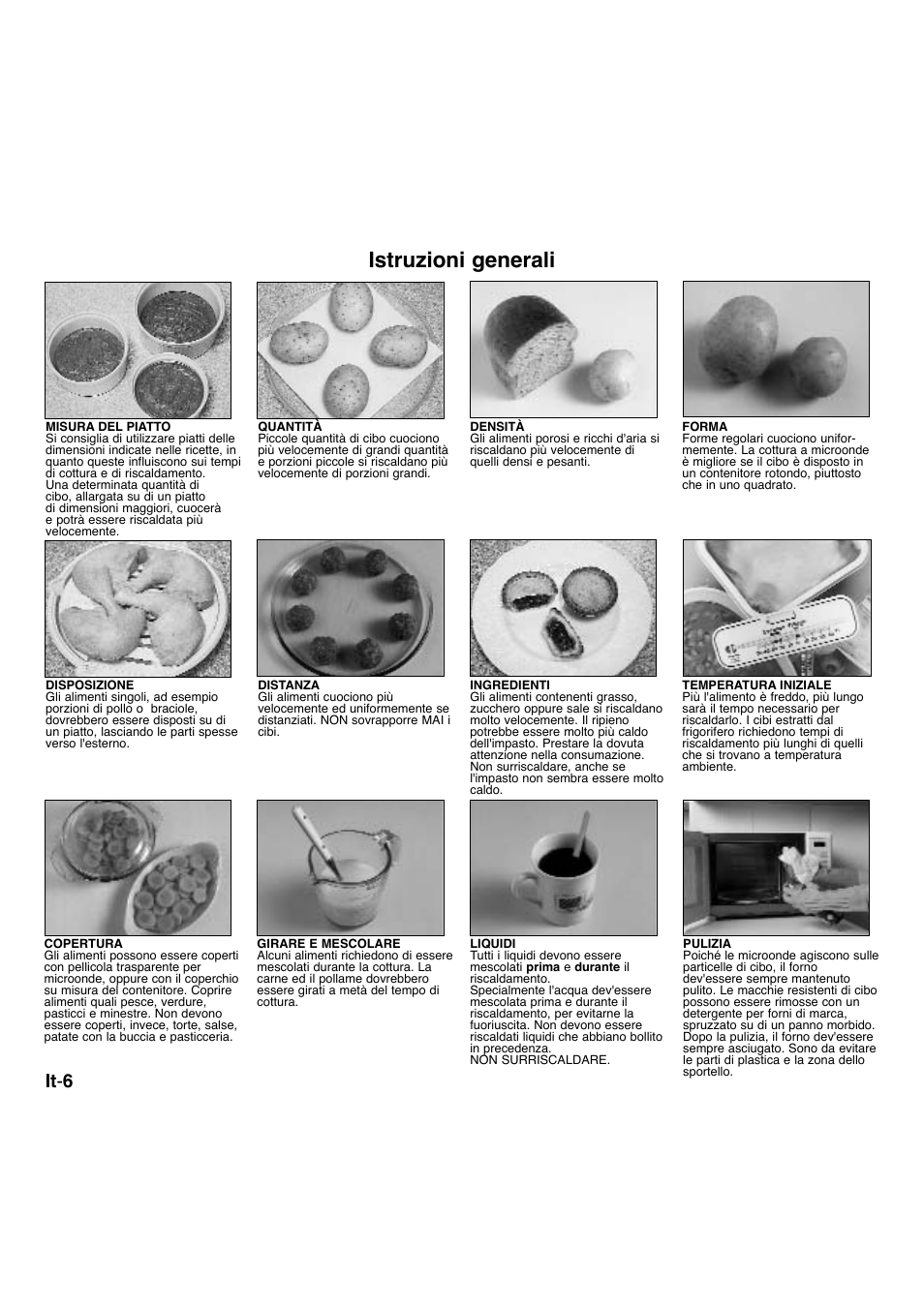Istruzioni generali, It - 6 | Panasonic NNA734MBEPG User Manual | Page 204 / 276
