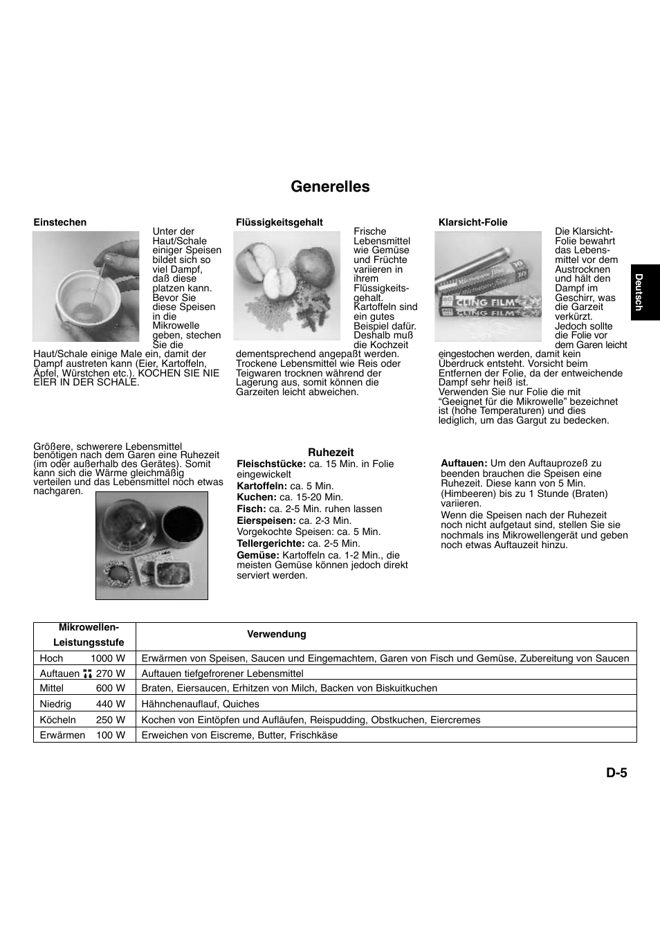Generelles | Panasonic NNA734MBEPG User Manual | Page 50 / 276