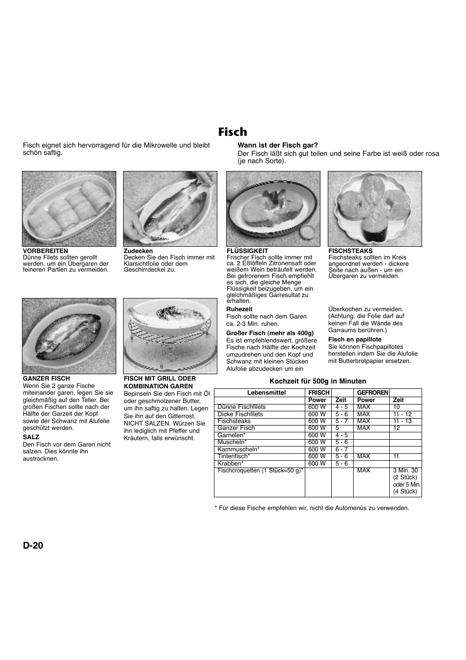 Fisch, D-20 | Panasonic NNA734MBEPG User Manual | Page 65 / 276