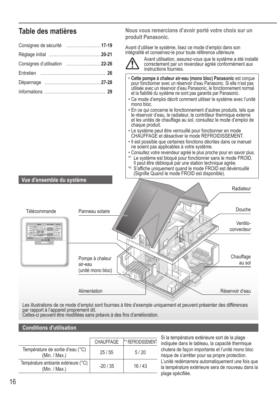 Panasonic WHMDC05F3E5 User Manual | Page 16 / 100
