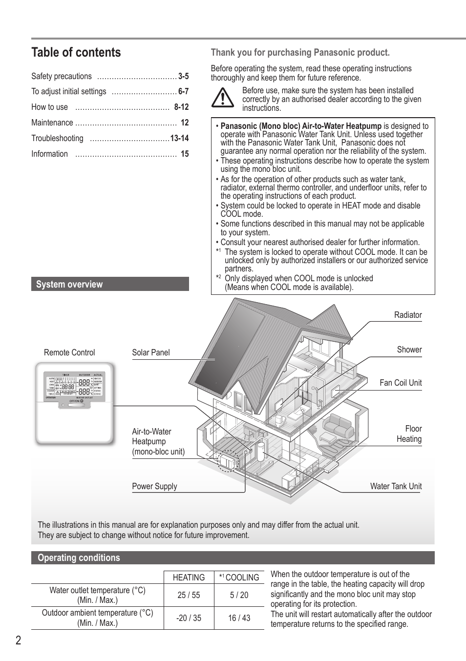 Panasonic WHMDC05F3E5 User Manual | Page 2 / 100