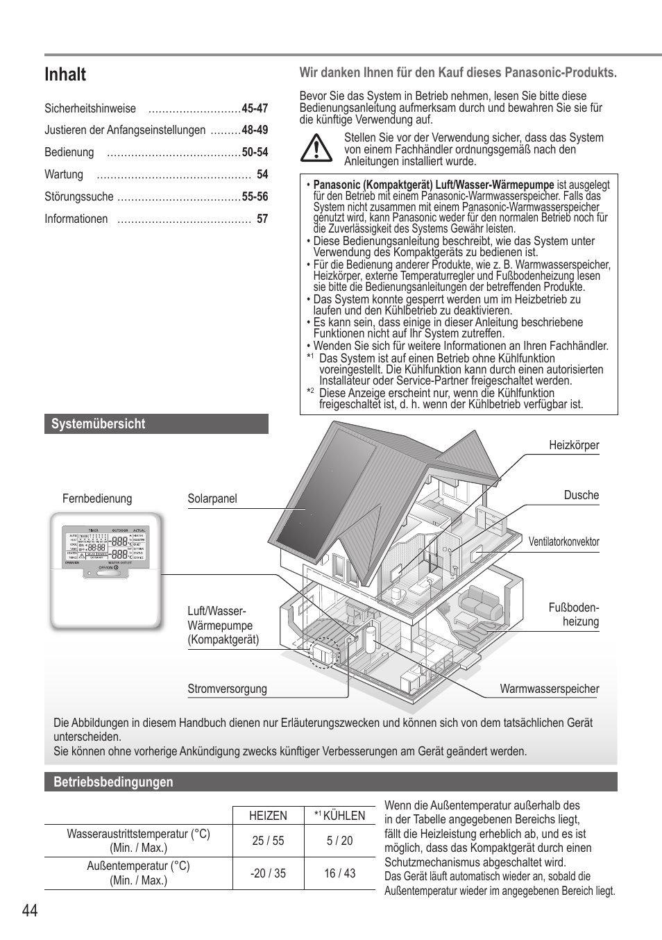 Inhalt | Panasonic WHMDC05F3E5 User Manual | Page 44 / 100