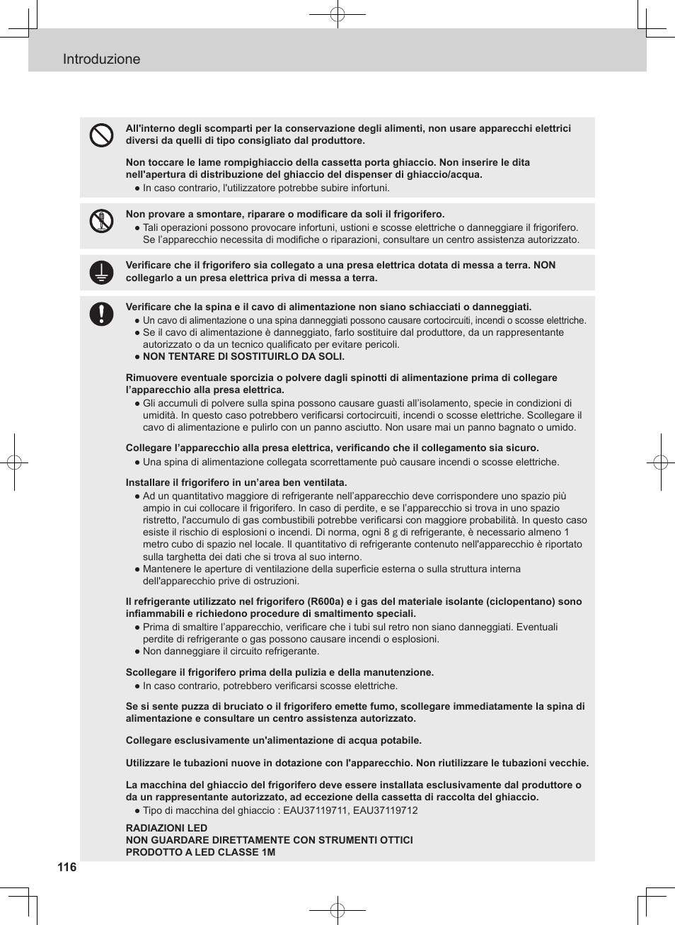 Introduzione | Panasonic NRB54X1 User Manual | Page 116 / 316