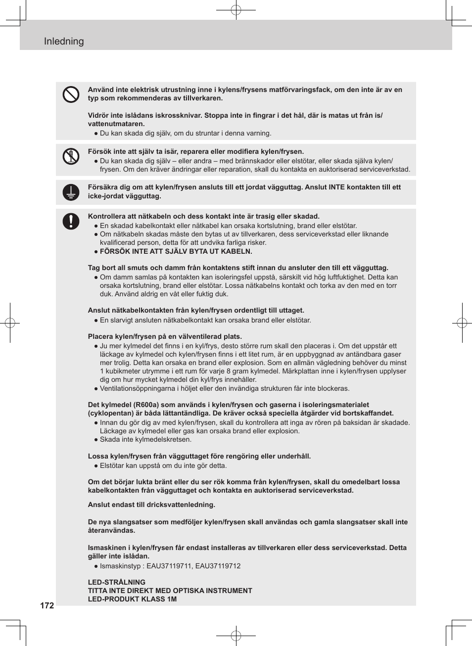 Inledning | Panasonic NRB54X1 User Manual | Page 172 / 316
