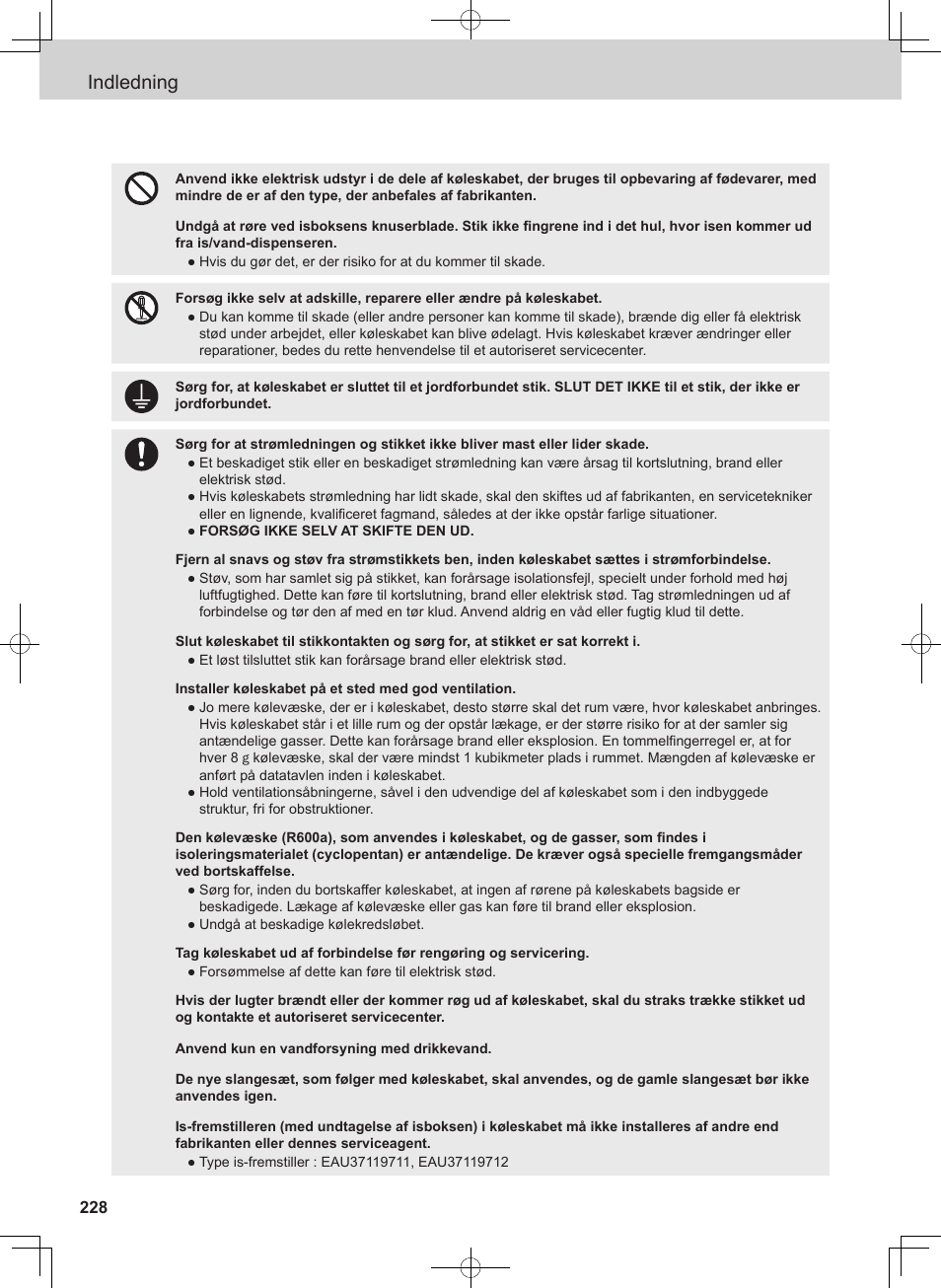 Indledning | Panasonic NRB54X1 User Manual | Page 228 / 316