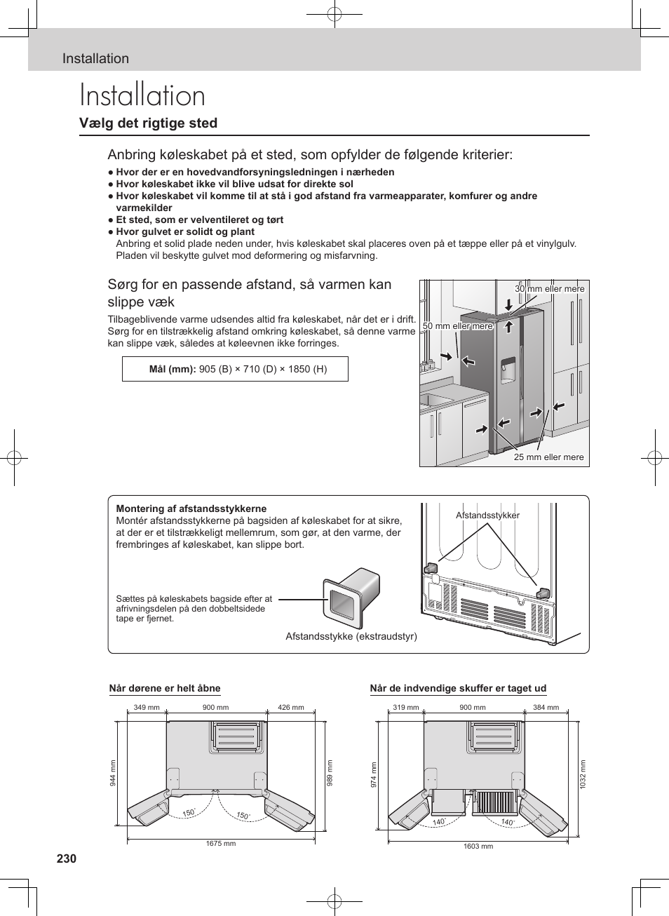 Installation | Panasonic NRB54X1 User Manual | Page 230 / 316