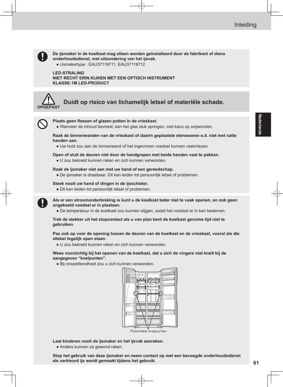 Inleiding | Panasonic NRB54X1 User Manual | Page 61 / 316