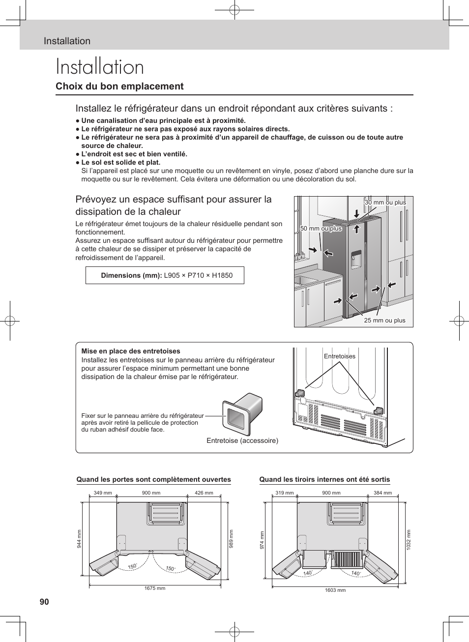 Installation | Panasonic NRB54X1 User Manual | Page 90 / 316