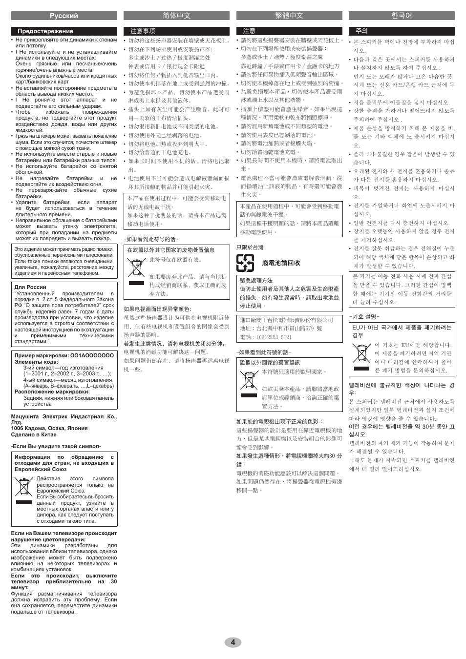 Panasonic RPSP38 User Manual | Page 4 / 8