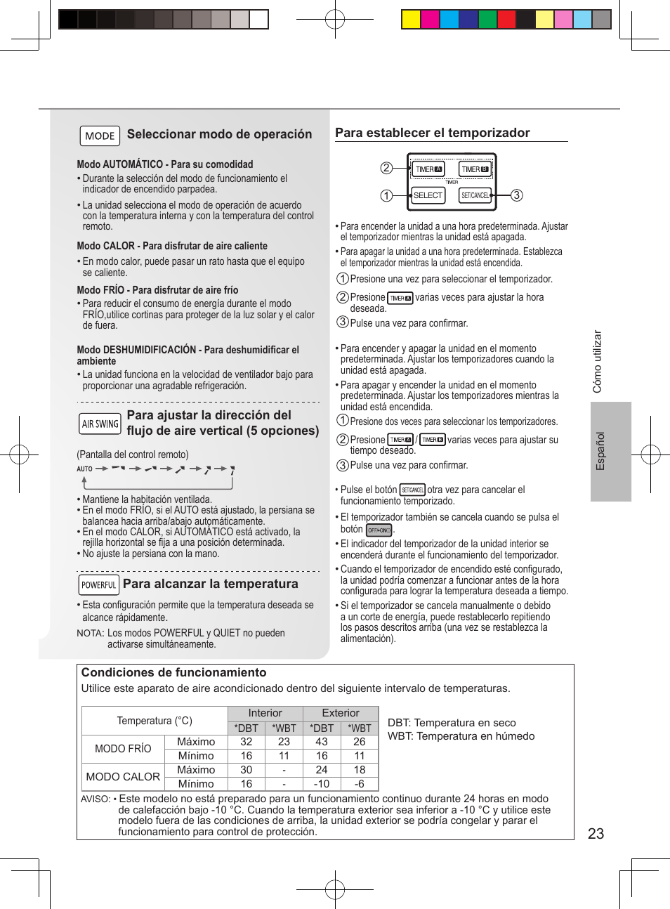 Panasonic CSUE12PKE User Manual | Page 23 / 56