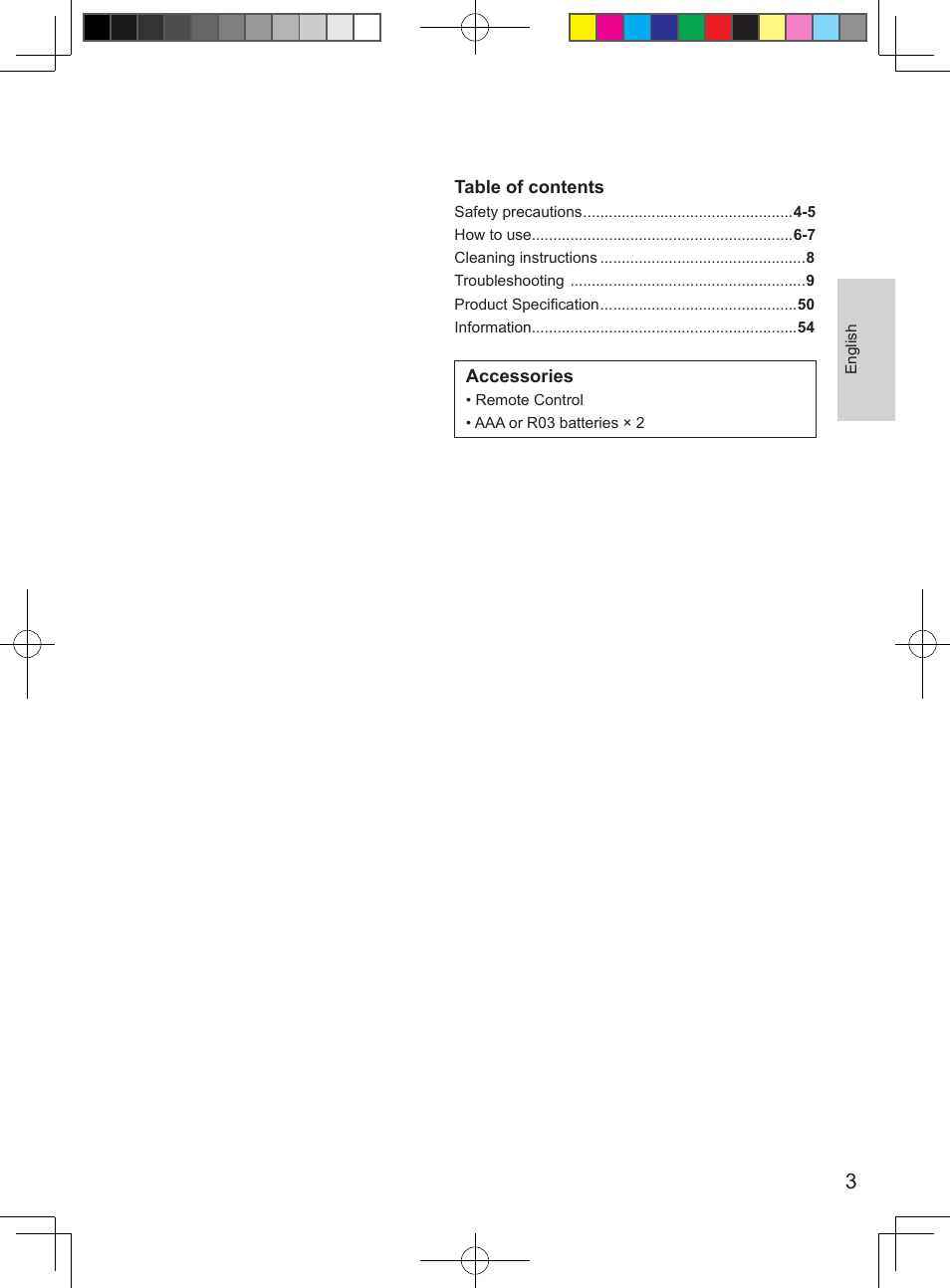 Panasonic CSUE12PKE User Manual | Page 3 / 56