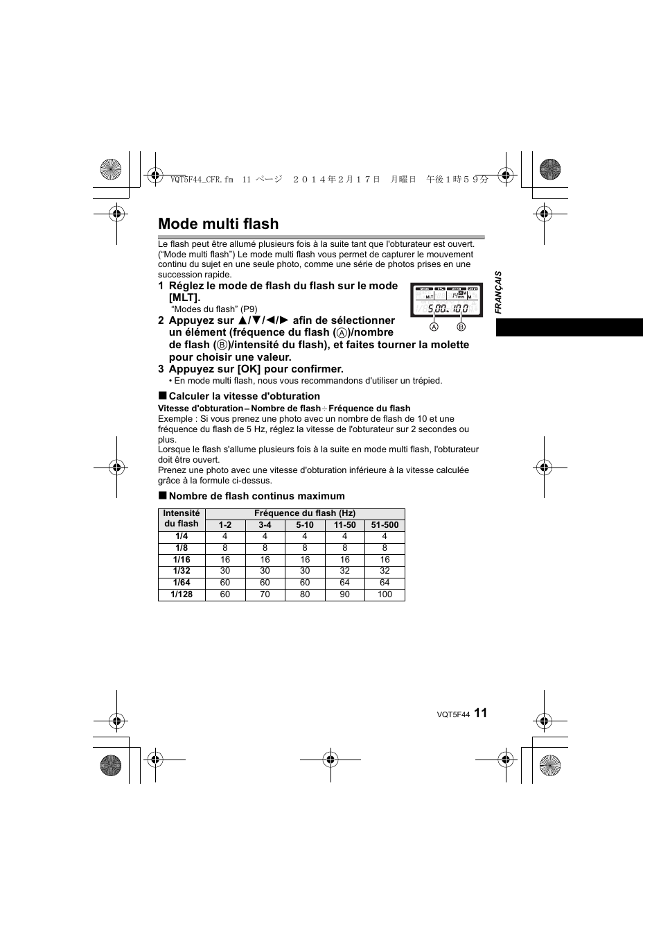 Mode multi flash | Panasonic DMWFL580LPP User Manual | Page 35 / 224