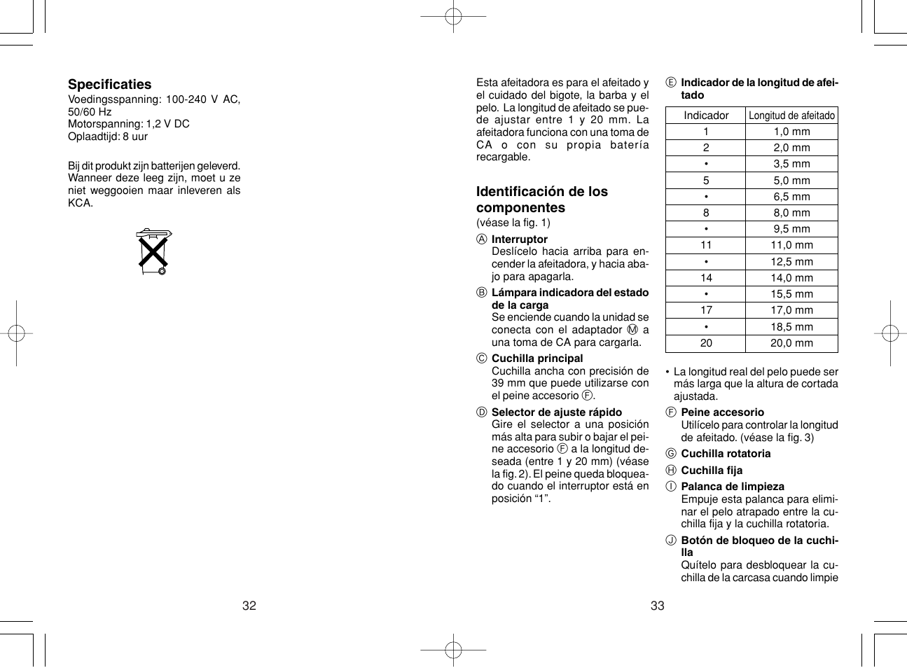 Panasonic ER220 User Manual | Page 17 / 52