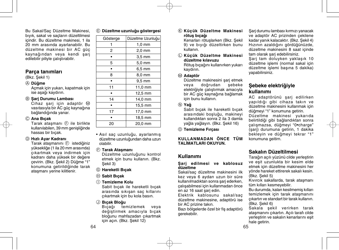 Panasonic ER220 User Manual | Page 33 / 52