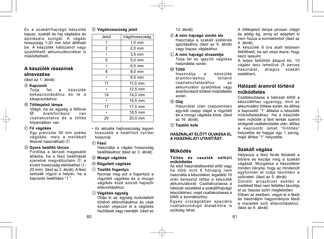 Panasonic ER220 User Manual | Page 41 / 52