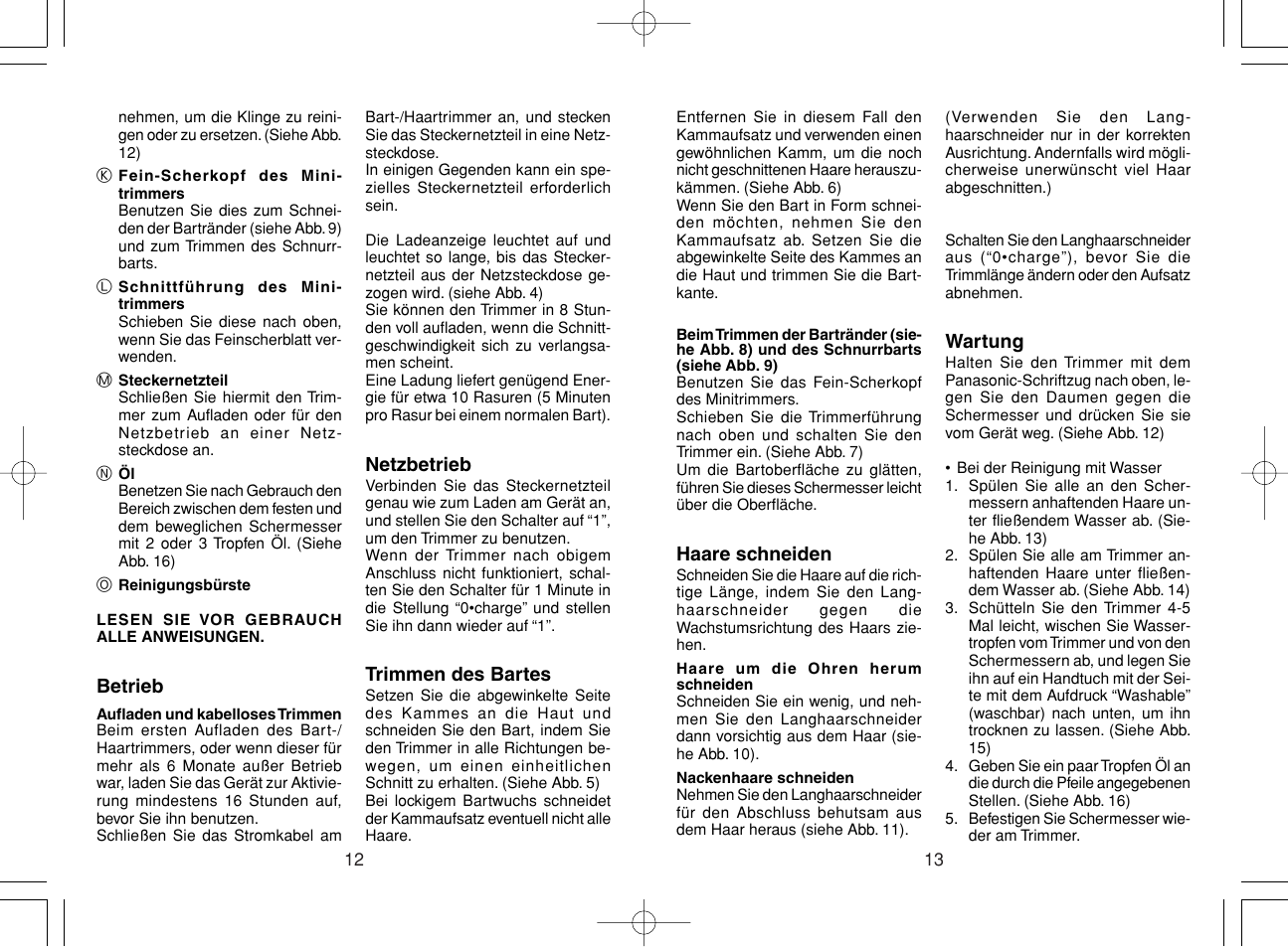 Panasonic ER220 User Manual | Page 7 / 52