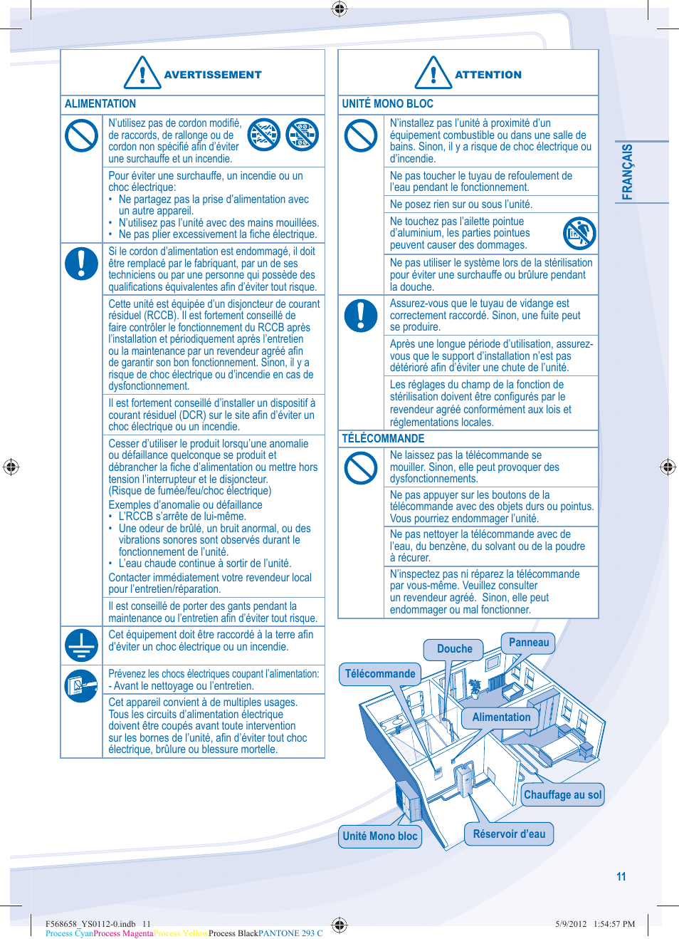 Panasonic WHMDF06D3E5 User Manual | Page 11 / 76