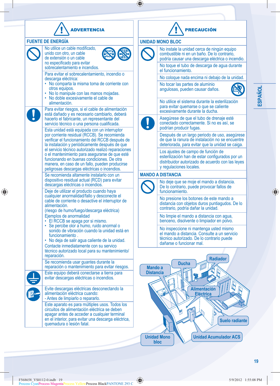 Panasonic WHMDF06D3E5 User Manual | Page 19 / 76