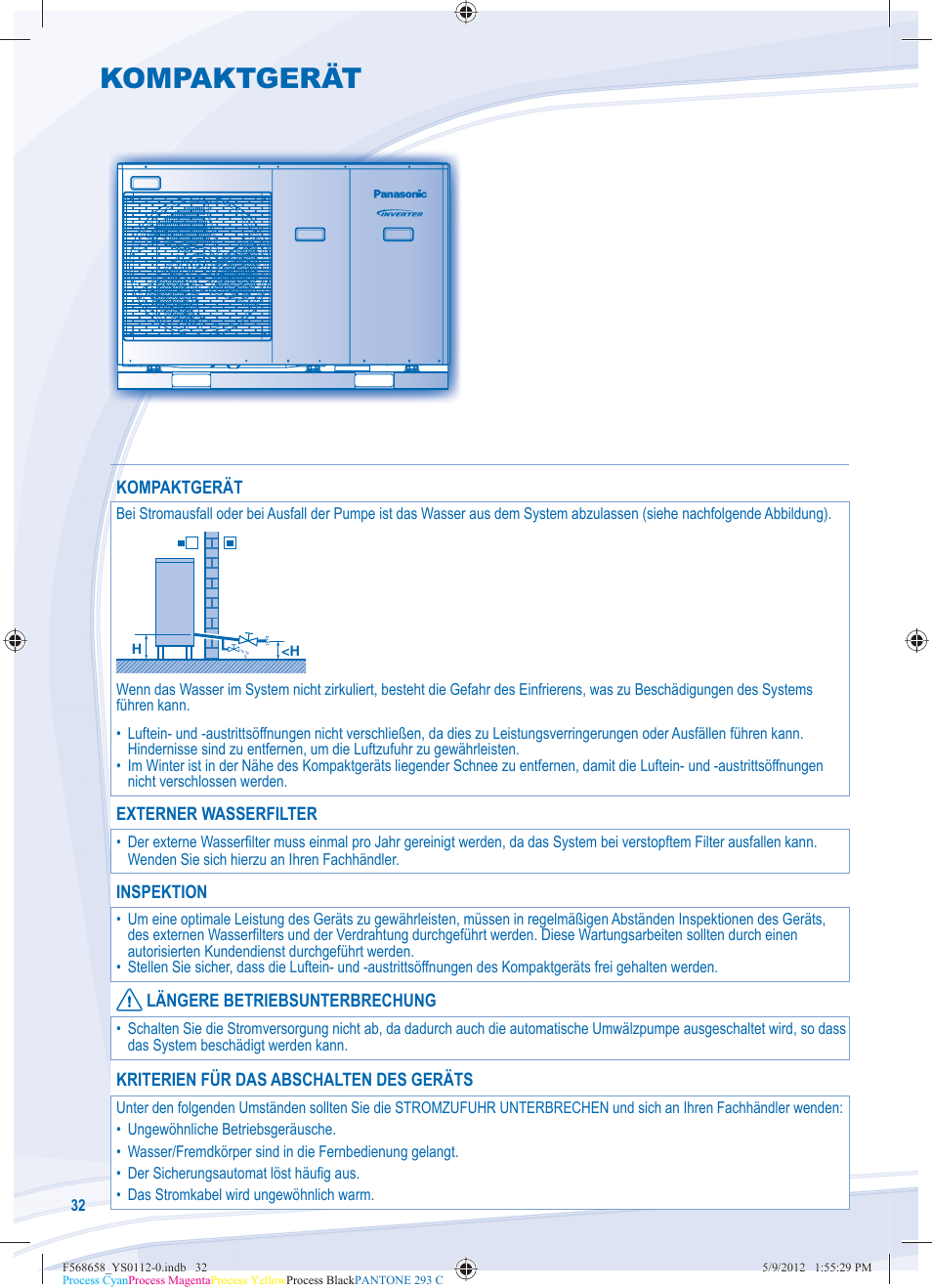 Kompaktgerät | Panasonic WHMDF06D3E5 User Manual | Page 32 / 76