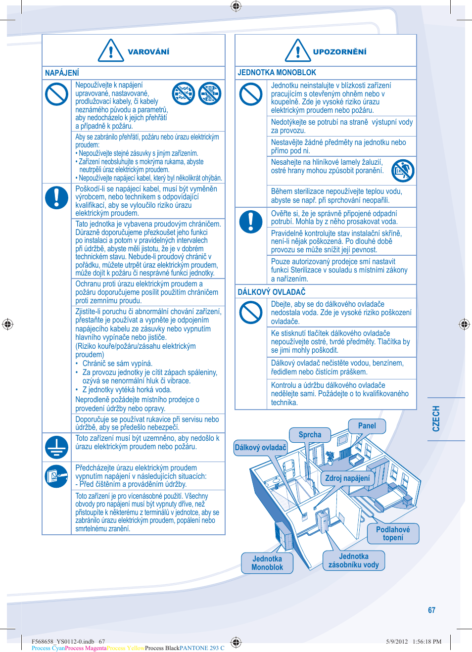 Panasonic WHMDF06D3E5 User Manual | Page 67 / 76