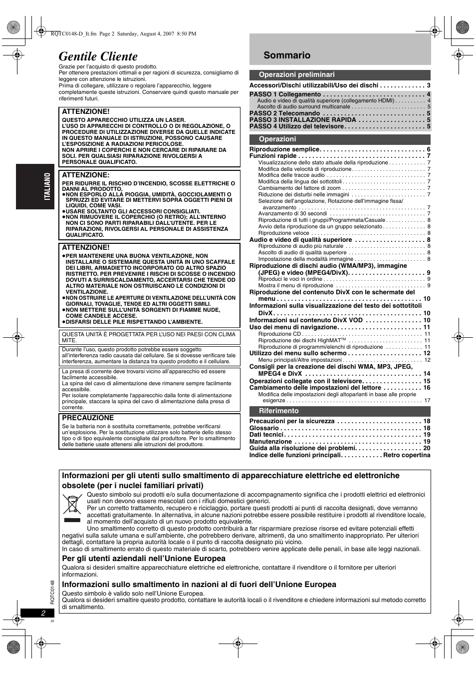 Panasonic DVDS100 User Manual | Page 22 / 128