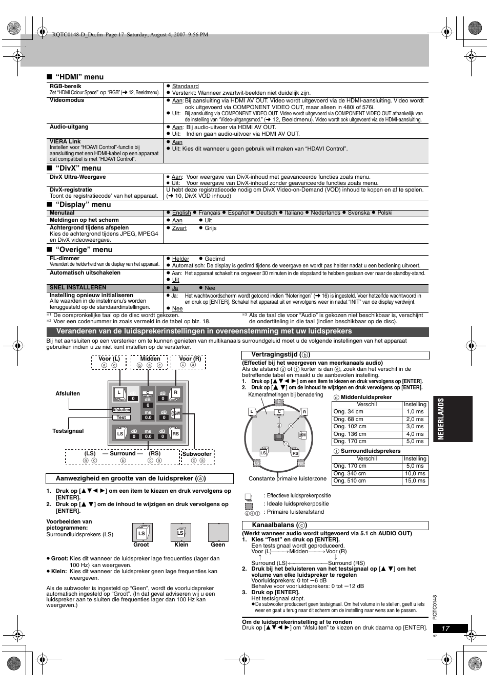 Panasonic DVDS100 User Manual | Page 97 / 128