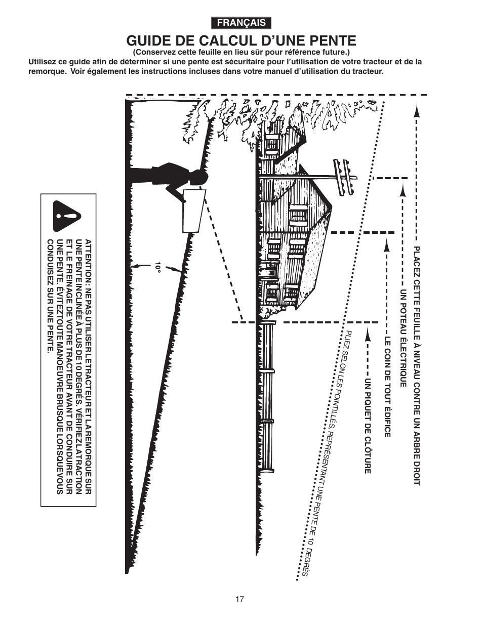 Guide de calcul d’une pente | Agri-Fab 45-0345-062 User Manual | Page 17 / 20