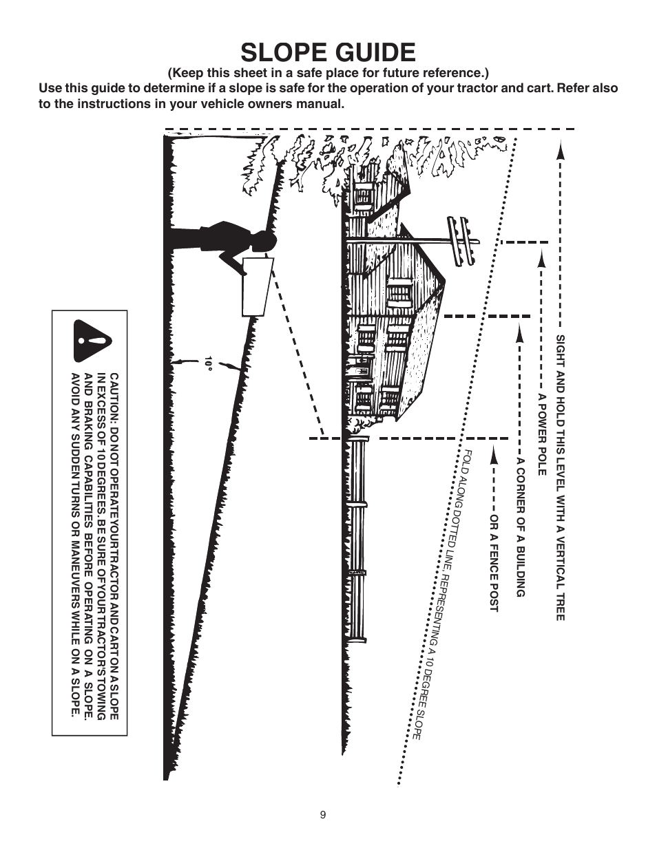 Slope guide | Agri-Fab 45-0345-062 User Manual | Page 9 / 20