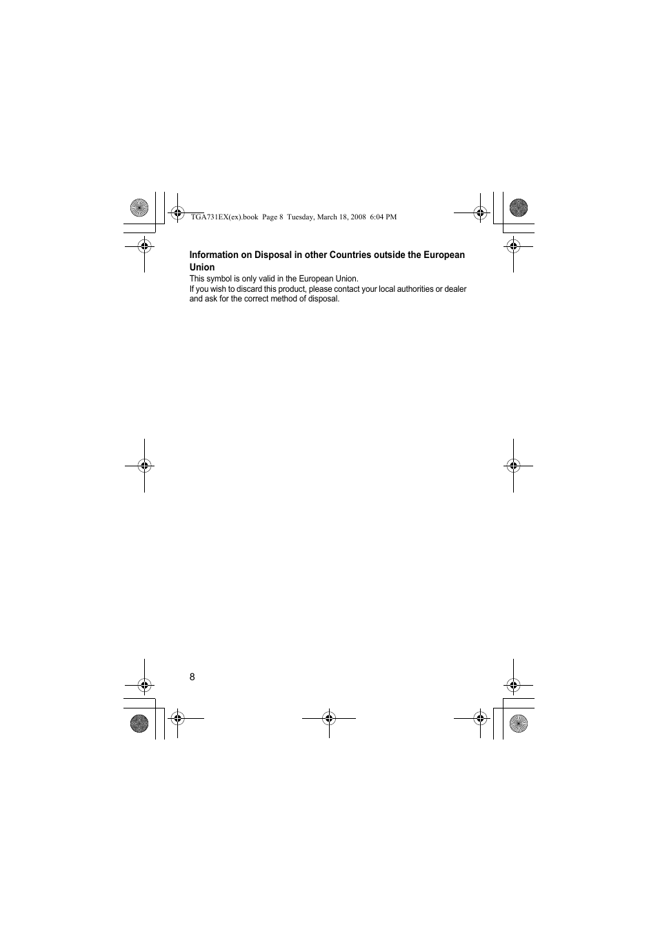 Panasonic KXTGA731EX User Manual | Page 8 / 80