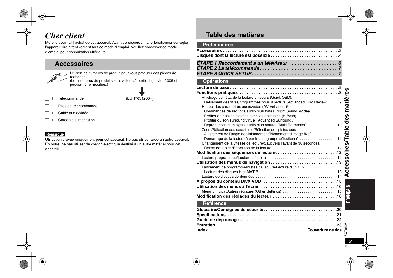 Panasonic DVDS42 User Manual | Page 47 / 68