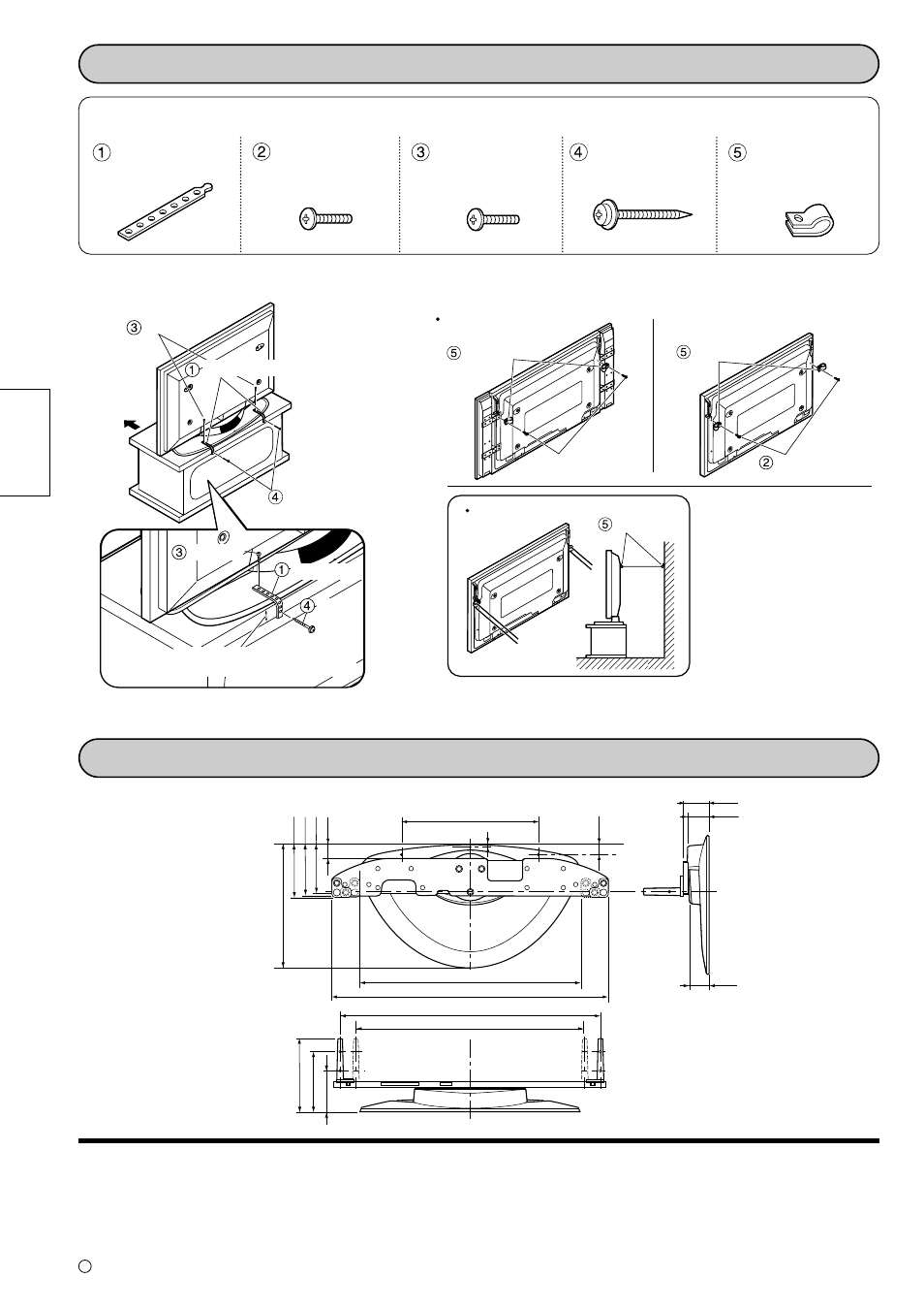Montage-onderdelen, Matsushita electric industrial co., ltd | Panasonic TYST10M User Manual | Page 18 / 46