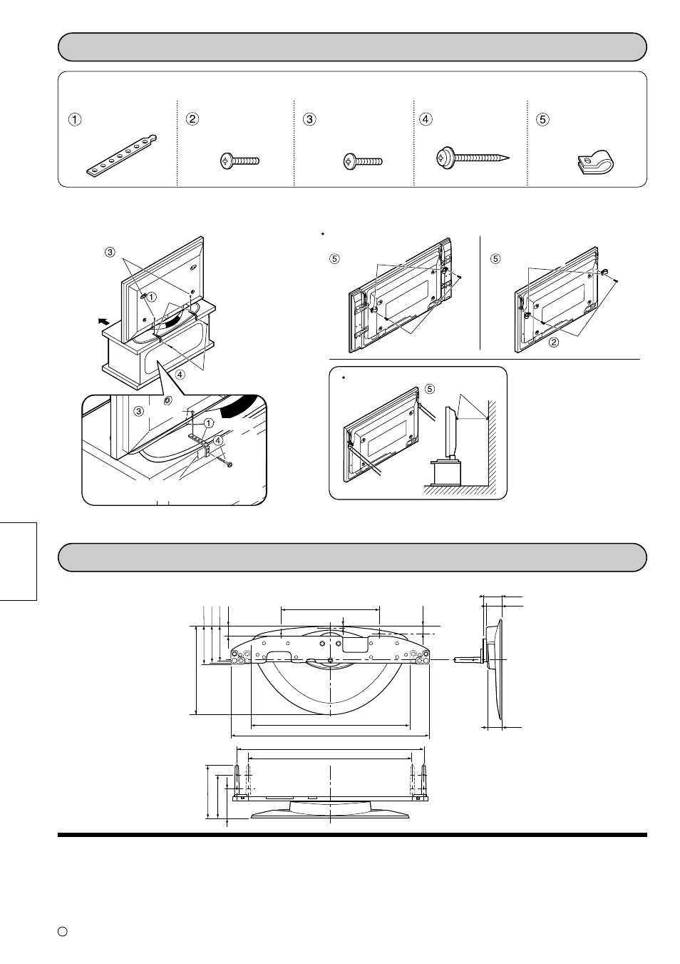 Piezas para hacer el montaje, Matsushita electric industrial co., ltd | Panasonic TYST10M User Manual | Page 30 / 46