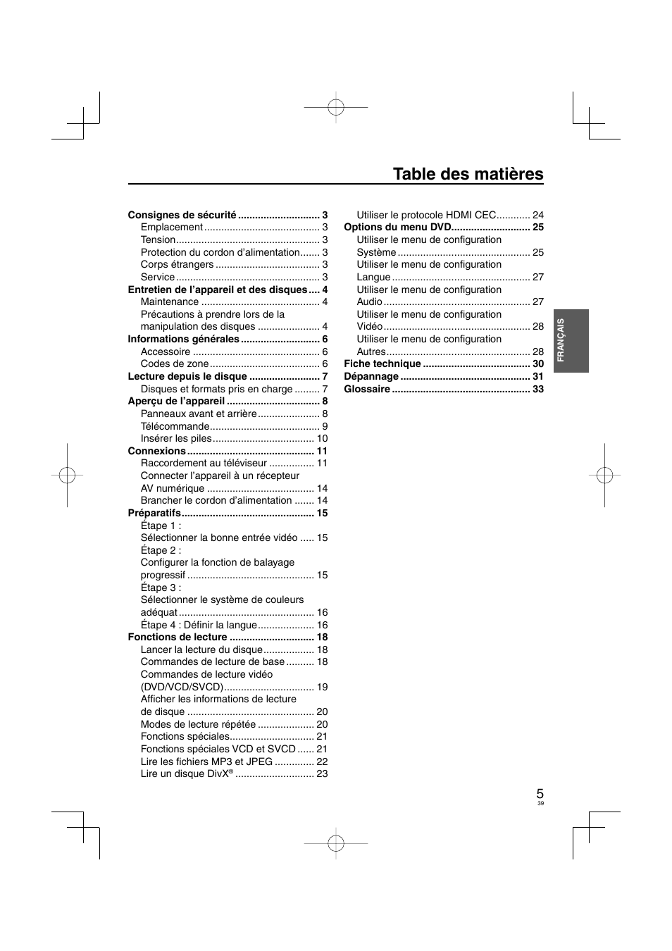 Panasonic DVDS38 User Manual | Page 39 / 216