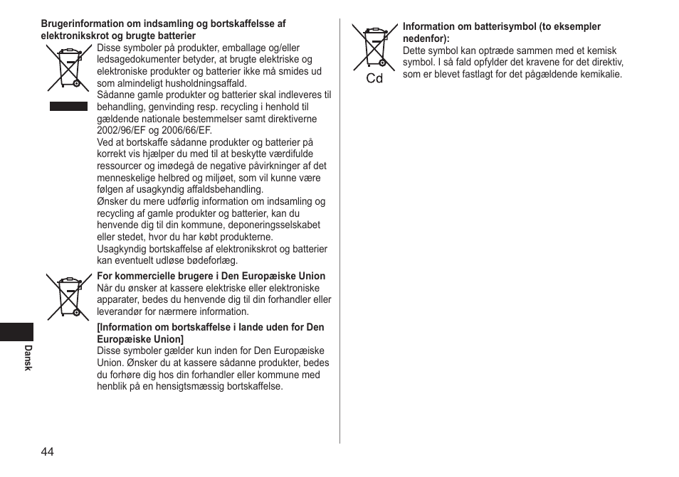 Panasonic ESRT51 User Manual | Page 44 / 108