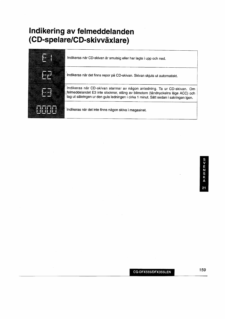 Panasonic CQDFX555 User Manual | Page 159 / 236