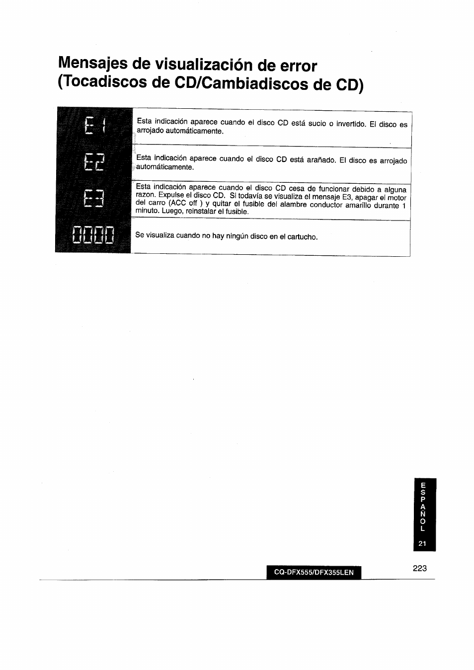Ulíuu | Panasonic CQDFX555 User Manual | Page 223 / 236